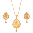 Pradip design Stone Studded Pendant Set With Chain (18 inch)