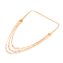 Layered Dhansish chain Beaded Necklace Set