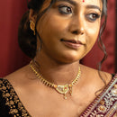 Jaal Leaf Filigree Small Necklace Set