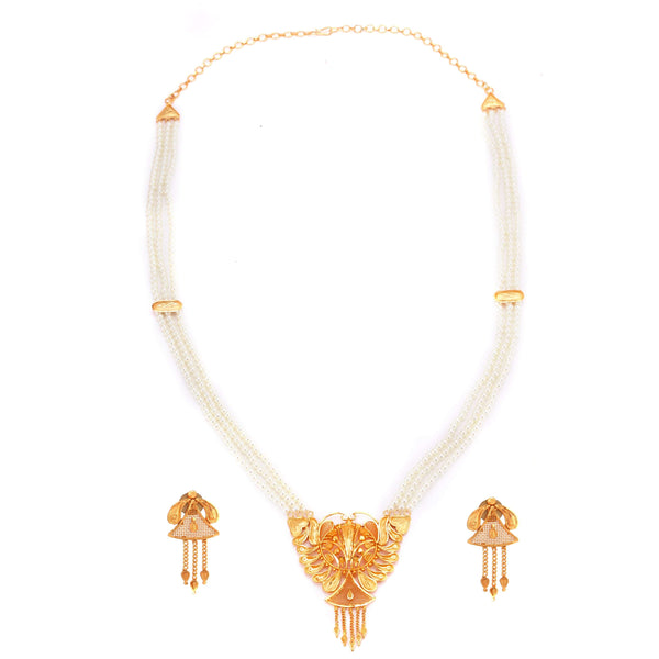 Anjali - White Beaded Sitahar Set - BRISHNI