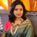 Blue Mina Flower Beaded Chatai Necklace Set - BRISHNI