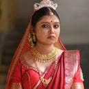 Designer Belt Mayur Locket Sitahar Set - BRISHNI