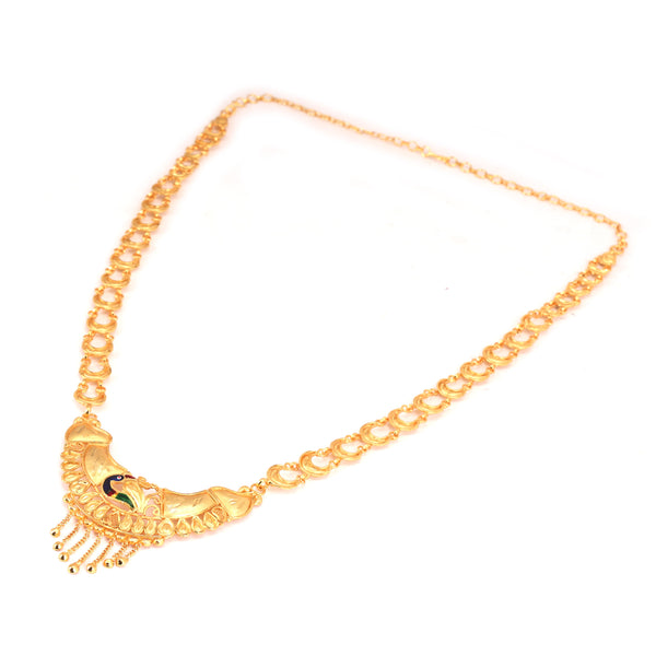 Designer Belt Mayur Locket Sitahar Set - BRISHNI