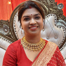 Dual Leaf Double Layer Jhalor Necklace Set - BRISHNI