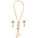 Gerbera Tie Chain Necklace Set - BRISHNI