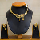 Jaal Leaf Filigree Small Necklace Set - BRISHNI