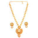 Kanbala Locket Leafy Chain Slick Sitahar Set - BRISHNI