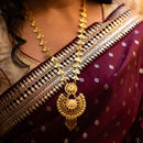 Kanbala Locket Leafy Chain Slick Sitahar Set - BRISHNI