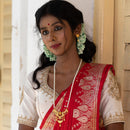 Kiara - Single Line Beaded Necklace Set - BRISHNI