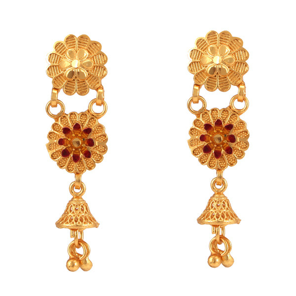 Komol Lata - Four Steps White Beaded Lahara Set - BRISHNI