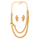 Leaf Motif Double Layer Small Lahara Set - BRISHNI