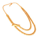 Leaf Motif Double Layer Small Lahara Set - BRISHNI