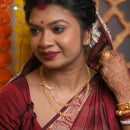 Leaf Motif Double Layer Small Lahara Set - BRISHNI