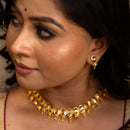 Oval Frame Slick Minakari Kanthi Necklace - BRISHNI