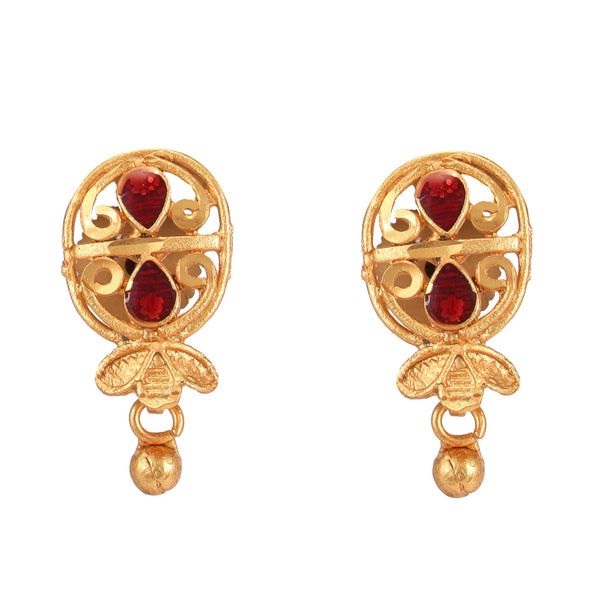 Oval Frame Slick Minakari Kanthi Necklace - BRISHNI