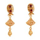 Oval Framed Drop Jhalor Chain Necklace - BRISHNI