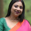 Oval Framed Drop Jhalor Chain Necklace - BRISHNI