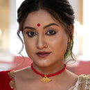 Pakha Style Small Pendant Set With Thread Tassel - BRISHNI