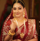 Prashi - White Beaded Sitahar - BRISHNI