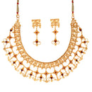 Purba - Minakari Heavy Chatai Necklace Set - BRISHNI