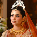 Rajvi - Regal Radiance Heavy Necklace Set - BRISHNI