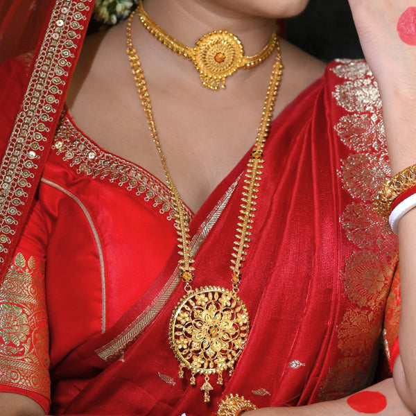 Royal Flower Locket Sitahar Set - BRISHNI