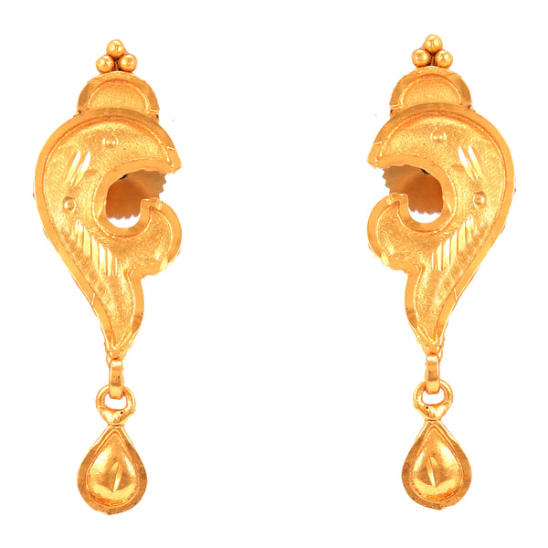 Sankho Motif Locket With Chain (18 Inch) - BRISHNI