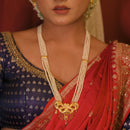 Sumani - White Beaded Sitahar Set - BRISHNI