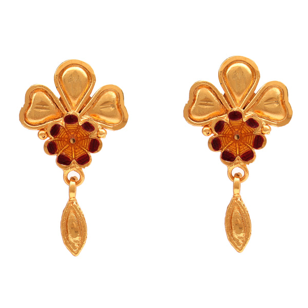 Three Petals Craft Crown Choker Set - BRISHNI