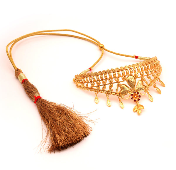 Three Petals Craft Crown Choker Set - BRISHNI