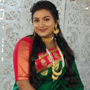 White Beaded Layered Moon Sitahar With Kanbali - BRISHNI