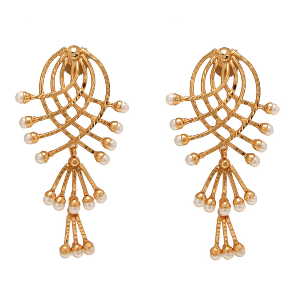 Bunai - Crosswork Necklace Earrings Set