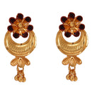 Flower Drop Minekari Necklace Set