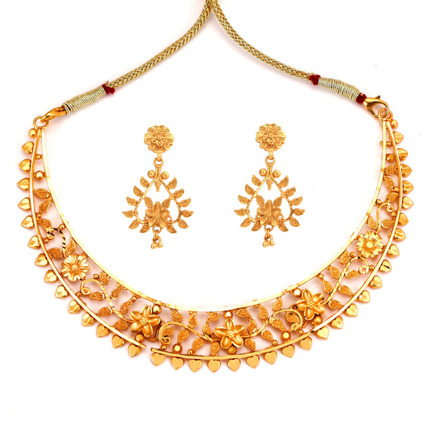 Bagan Bilas Hansuli Necklace Set - BRISHNI