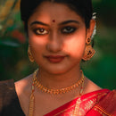 Bindu - Golden Drop Necklace Set - BRISHNI