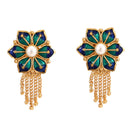 Blue Mina Flower Choker Set - BRISHNI