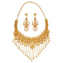 Bridal Floral Necklace Set - BRISHNI