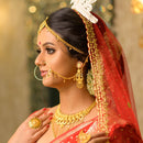 Bridal Floral Necklace Set - BRISHNI