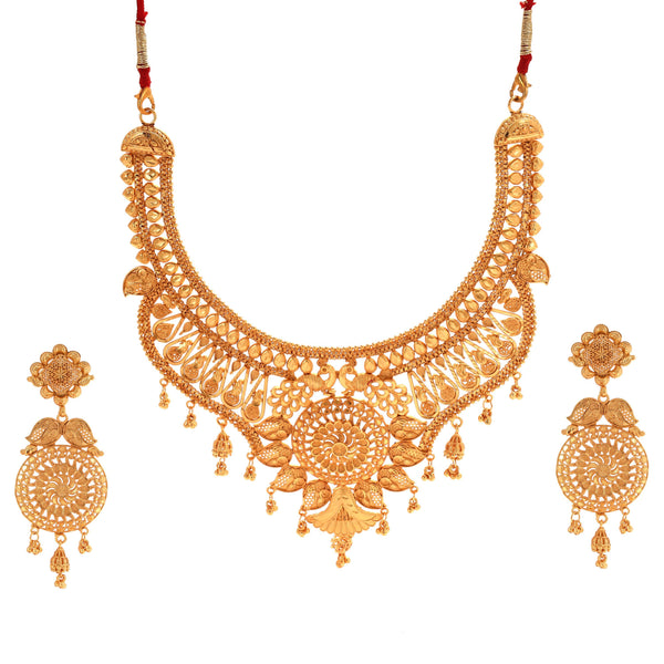 Bridal Jaroa Necklace Set - BRISHNI