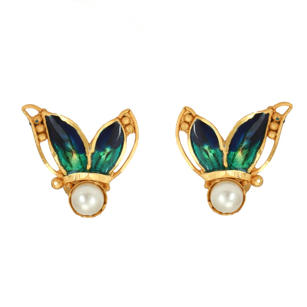 Butterfly Pendant Set With Chain - BRISHNI