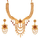 Chain Layered Bridal Necklace Set - BRISHNI