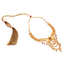 Chain Layered Bridal Necklace Set - BRISHNI