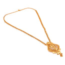 Filigree Floral Chain Necklace Set - BRISHNI