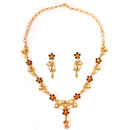 Floral Charm Sleek Necklace Set - BRISHNI