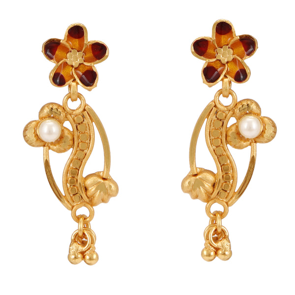 Floral Charm Sleek Necklace Set - BRISHNI