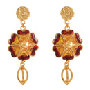 Floral Minakari Tie Necklace Set - BRISHNI