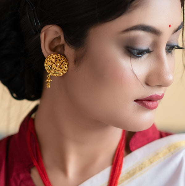 Gardenia Minakari Tassel Set - BRISHNI