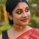 Hansuli Minakari Choker Set - BRISHNI