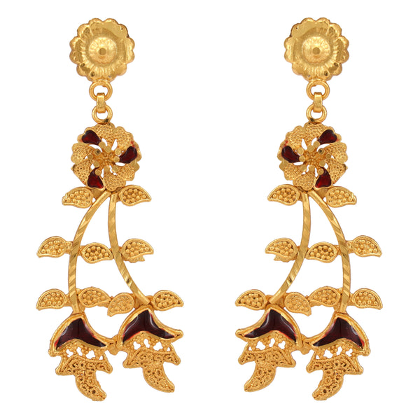 Jnui (Jasmin) Minakari Heavy Necklace Set - BRISHNI