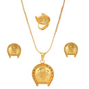 Kulo Pendant Set With Chain and Finger Ring - BRISHNI